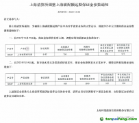 上海環(huán)境能源交易所：調(diào)整上海碳配額遠(yuǎn)期保證金參數(shù)